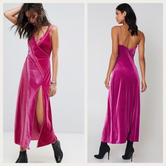 Free People Spliced Velvet Maxi Dress - Picture 3 of 8